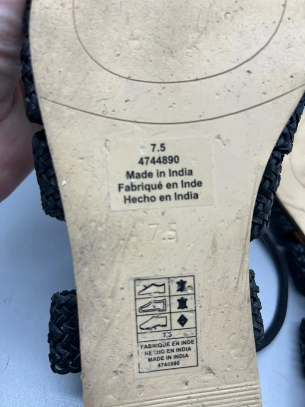 Free People Sunny Gilly Flat Sandals Size 7.5 - Picture 7 of 7